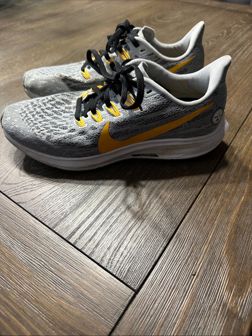 Nike Air Zoom Pegasus 36 Pittsburgh Steelers Women's Athletic Running Shoes